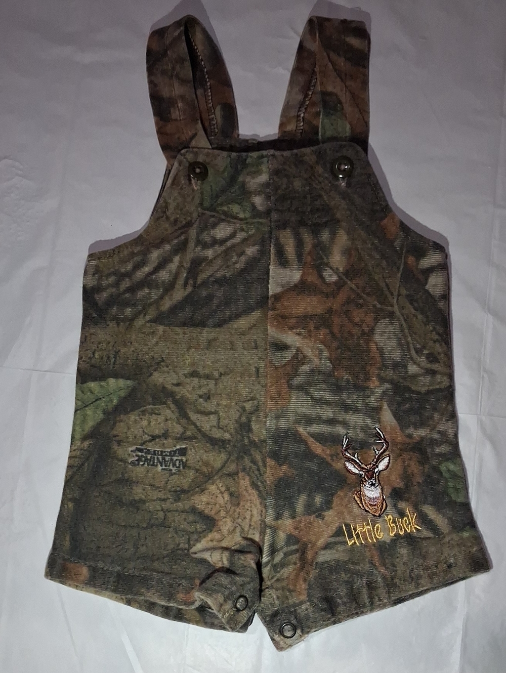 ✨ Rare Vintage J. Tuohy’s "Little Buck" Camo Overall Romper ✨